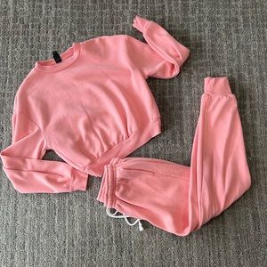 Pink sweat suit
